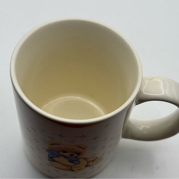 Vintage teddy bear coffee set with stand, missing one cup - Picture 4 of 12